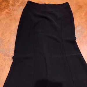 Tailored Long Black Limited Skirt